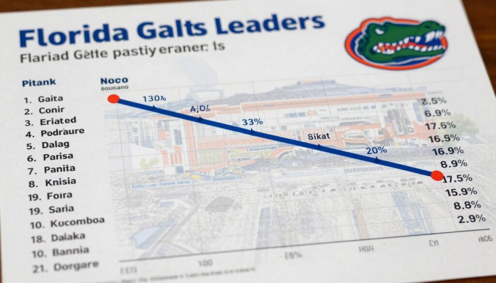 Florida Gators historic passing leaders statistical chart Florida Gators historic passing leaders statistical chart